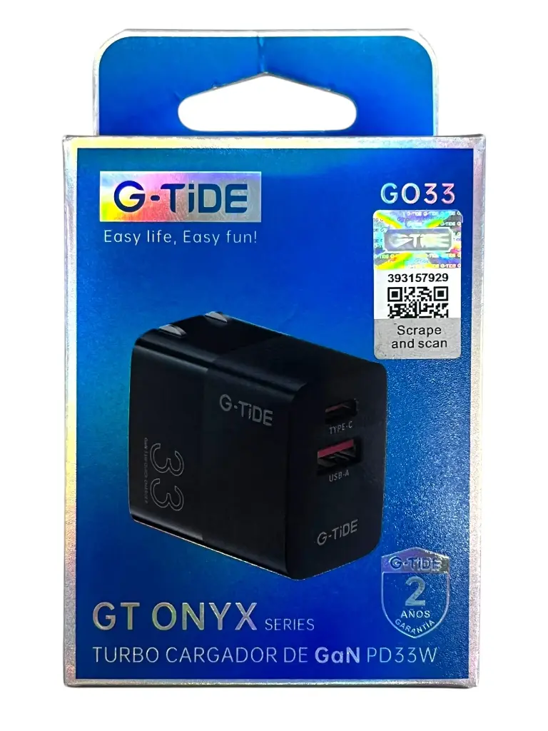 CLAVIJA USB Y TIPO C G TIDE 33w (G033)